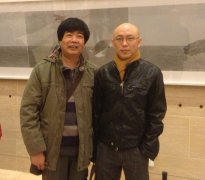 与北京画院画家方政和共同参观“工·在当代”第九届全国工笔画大展